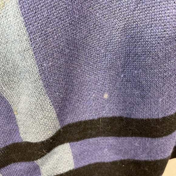 ONOT BRAND PONCHO FULL ZIP SWEATSHIRT ONE SIZE FITS MOST BLUE NWT NEW ACRYLIC - Picture 3 of 16